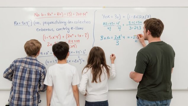 Students Engage With Digital Media in a Classroom During a Presentation on Educational Topics