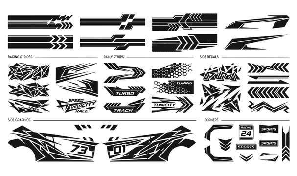 Modern Racing Flag Patterns Pack for Extreme Sports Branding