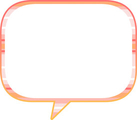 Fototapeta premium Colorful Pattern Speech Bubble Label Sticker