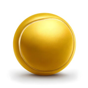 Premium golden tennis ball for luxury sports concept image