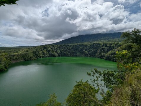 a view of tolire lake on ternate island