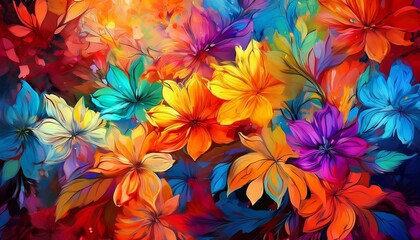 Fototapeta premium Colorful Of Flower Background