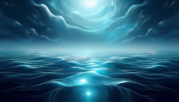 Superficie Y Luz De Agua Abstracta