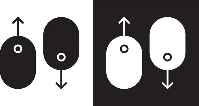 Scroll down up icon