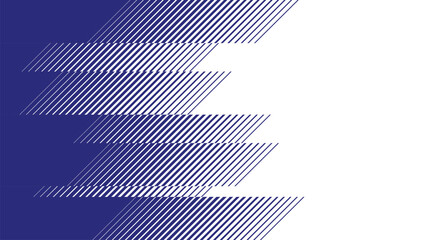 Dynamic dark blue and white zigzag halftone stripe background for sports branding and energetic motion design vector illustration professional graphic element creative layout composition. © PureCraft
