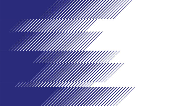 Dynamic dark blue and white zigzag halftone stripe background for sports branding and energetic motion design vector illustration professional graphic element creative layout composition.