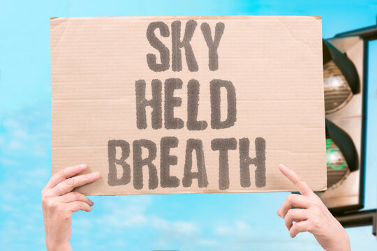 "Sky Held Breath" Eerie calm before the storm struck. SKY. CALM. STORM. EERIE. SILENCE.