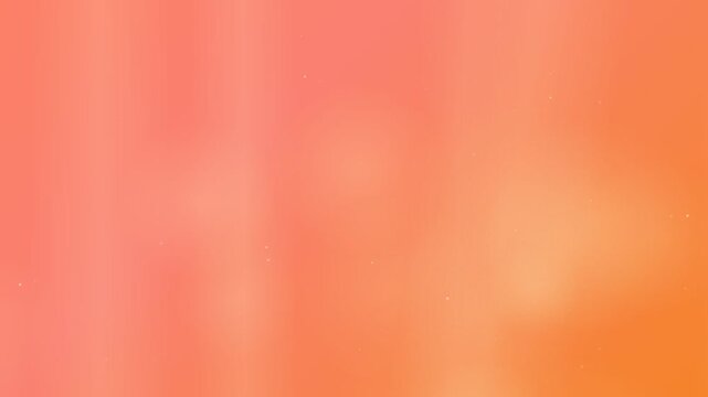 Abstract orange background with subtle light particles and soft bokeh. Loop. 4K