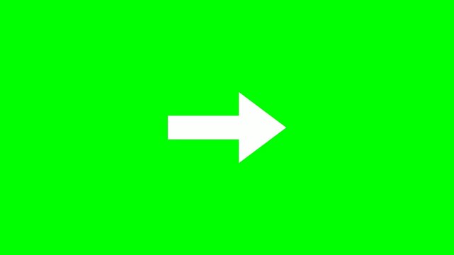 4K Green Screen Arrow Animation (Clicking Arrows) Seta Anima&ccedil;&atilde;o clique setas Fundo Verde