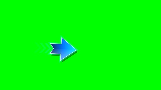 4K Green Screen Arrow Animation (Clicking Arrows) Seta Anima&ccedil;&atilde;o clique setas Fundo Verde
