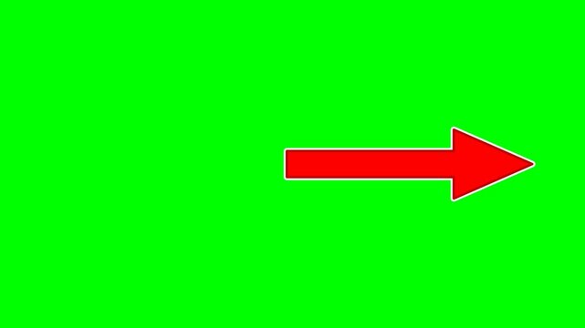 4K Green Screen Arrow Animation (Clicking Arrows) Seta Anima&ccedil;&atilde;o clique setas Fundo Verde
