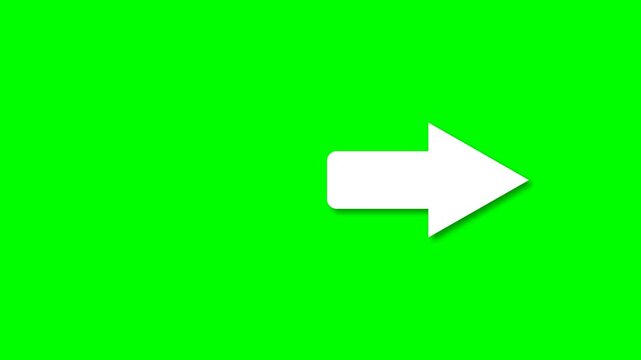 4K Green Screen Arrow Animation (Clicking Arrows) Seta Anima&ccedil;&atilde;o clique setas Fundo Verde