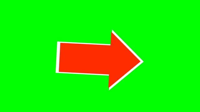 4K Green Screen Arrow Animation (Clicking Arrows) Seta Anima&ccedil;&atilde;o clique setas Fundo Verde