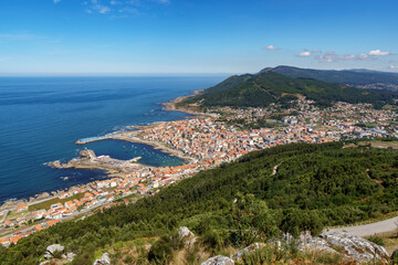 View of A Guarda and the Atlantic Ocean from Monte Santa Tegra, Galicia, Spain © Jano.Calvo