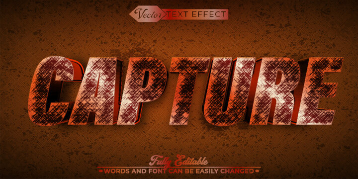  Precision Capture Target Action Typography Vector Fully Editable Smart Object Text Effect