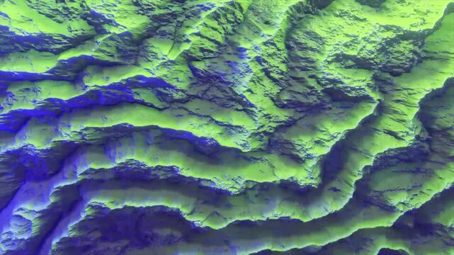 Colorful wave background animation BG_3d 18