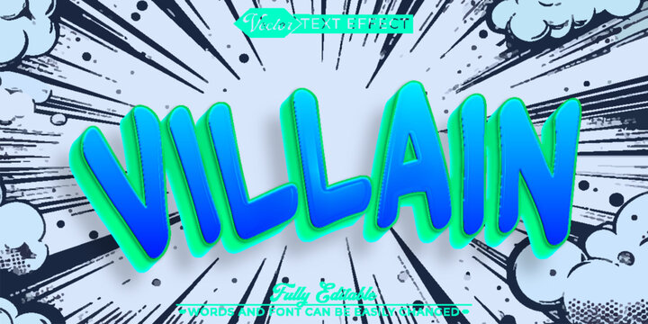  Dark Villain Evil Power Typography Vector Fully Editable Smart Object Text Effect