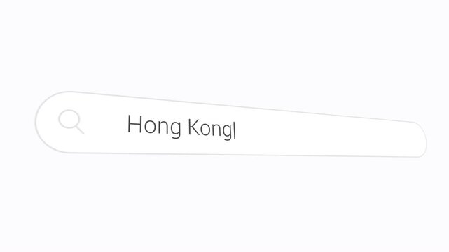 Hong Kong Search Bar Typing