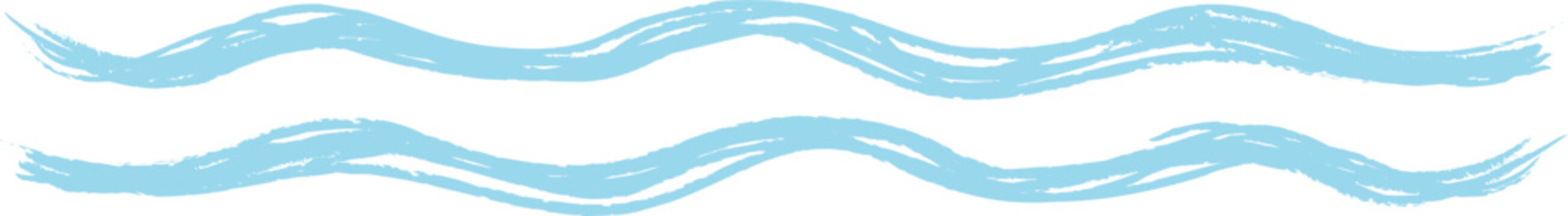 Wave Lines Kids Crayon Drawing