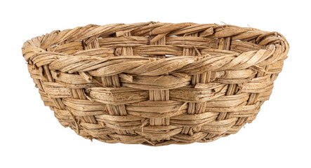 Rustic woven basket theme Natural wicker basket design Round straw basket theme Wallpaper Background image © maruf