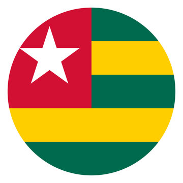Circle Togo Flag African Country