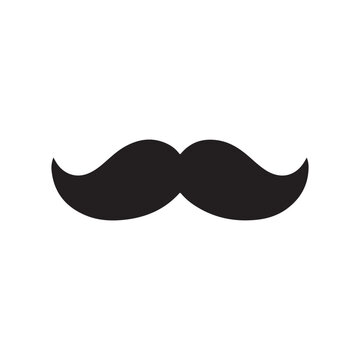 mustache icon. Simple illustration