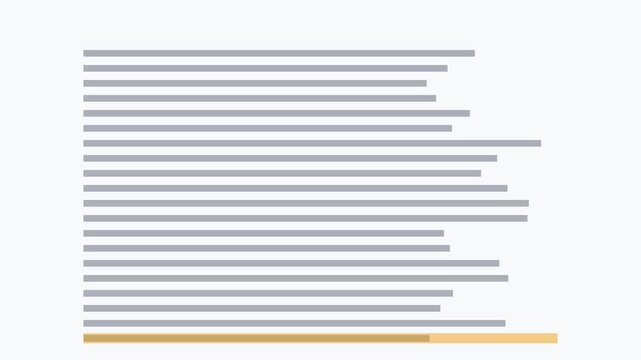 Abstract data loading bar animation with progress indicator for digital interface and software development projects 4k