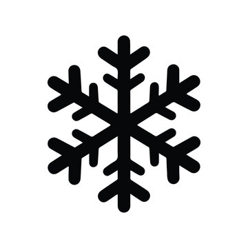Winter snow snowflake vector icon