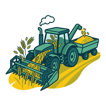 tractor in action, symbolizing the efficiency of modern agriculture