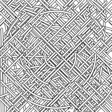 seamless maze pattern backrgound design