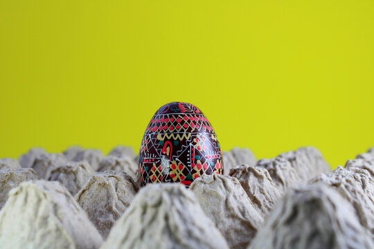 Pisanka, decorated wooden easter egg