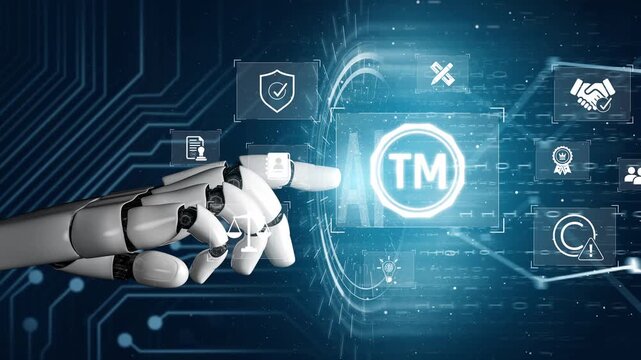 AI-generated visual of trademark compliance, intellectual property protection, and legal trademark system Marrow