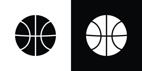 Basketball icon minimal logos bundle © Fati