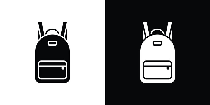 Backpack icon minimal logos bundle