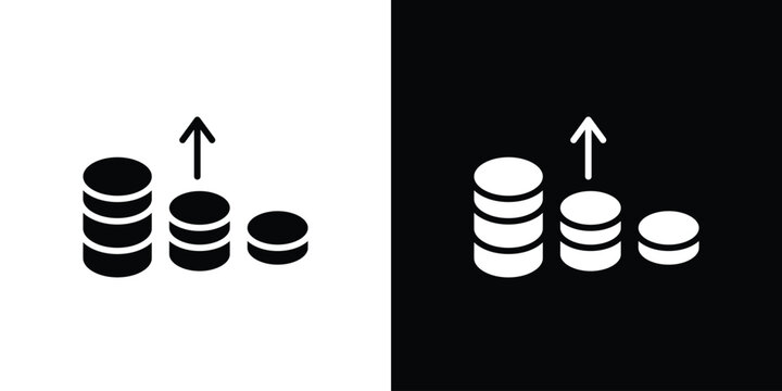 Income icon minimal logos bundle