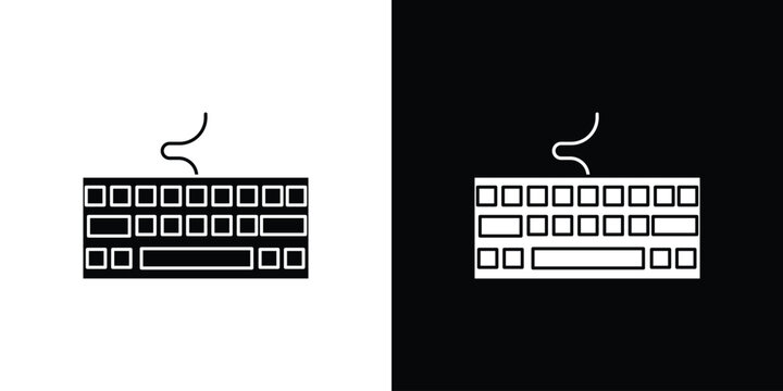 Keyboard icon minimal logos bundle