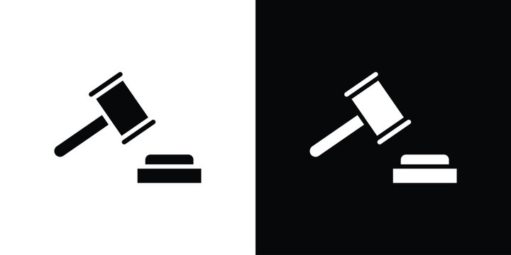 Law icon minimal logos bundle