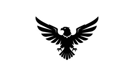 Fototapeta premium Black Eagle Silhouette Icon