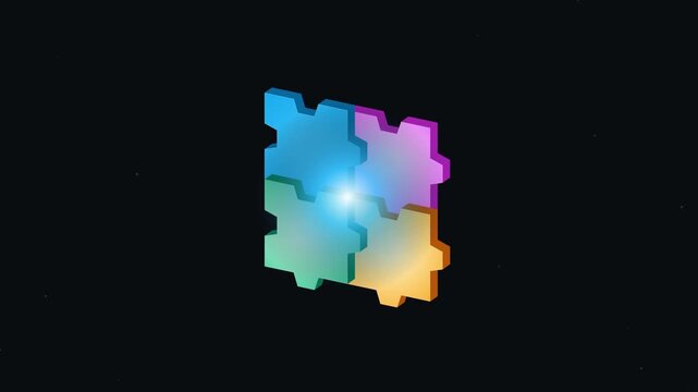 Animated of Kinetic Puzzle Solution