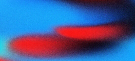 Bold abstract gradient background with deep blue and vivid red colors featuring grainy film texture for high contrast artistic design projects modern graphic visuals and striking digital art concept. © mr.shawn007
