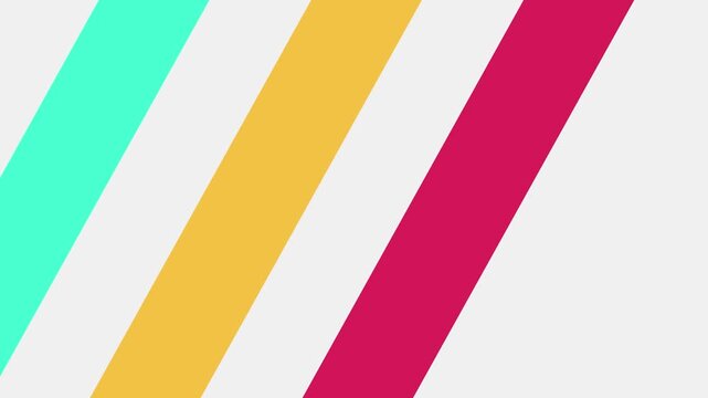 Abstract mint green diagonal stripe animation 4k background, motion