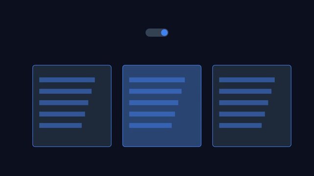Digital interface toggle switch activation ui animation for modern software applications 4k