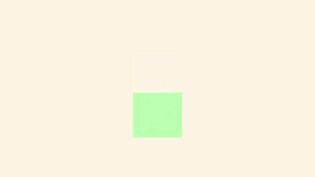 Minimalist green liquid loading bar animation filling up progress indicator for digital interface and user experience projects 4k