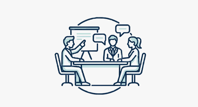 Business Meeting or Presentation Discussion