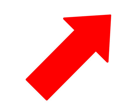 Red arrow pointing to the upper right