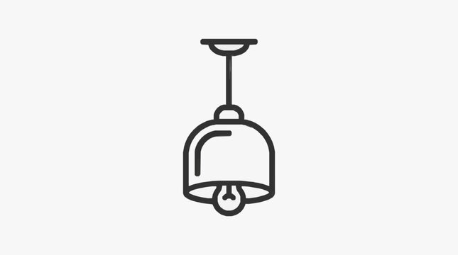 Ceiling Bell Icon Illustration