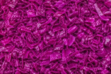 Obraz premium Red Cabbage Pickle Background. Pickle Background.