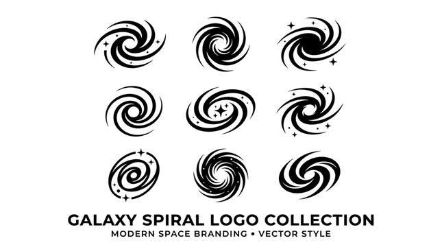 Spiral Logo Designs Modern Symbols.