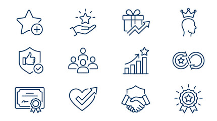 Collection of hand drawn travel and vacation themed icons and symbols. © harus