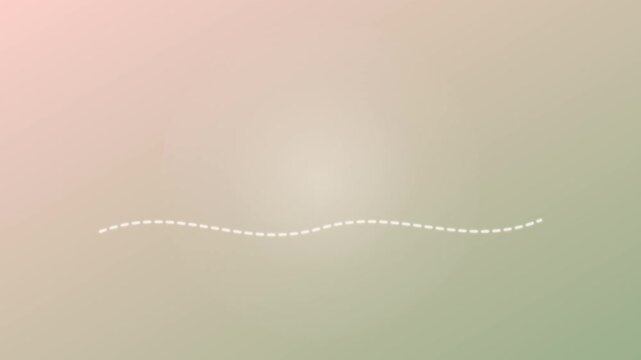 Minimalist pastel gradient animation 4k background, with animated white, dotted wave line, for modern motion, and digital projects